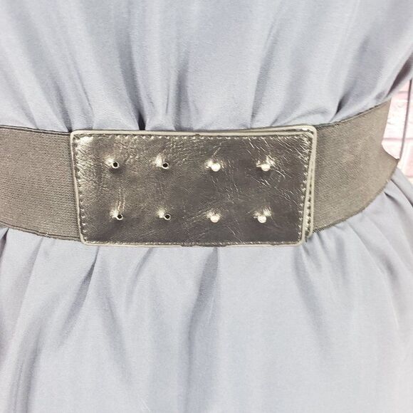 YA Los Angeles Blue Dress with Belt - Picture 5 of 6